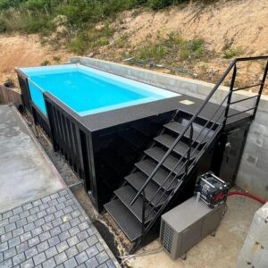 20 Ft Container Pool - 20ft shipping container pool for sale at Easy Containers (view 2)