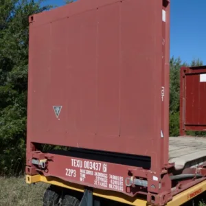 20′ Flat Rack Shipping Container – One Trip, For Equipment, Oversize Items - flat rack container for sale at Easy Containers